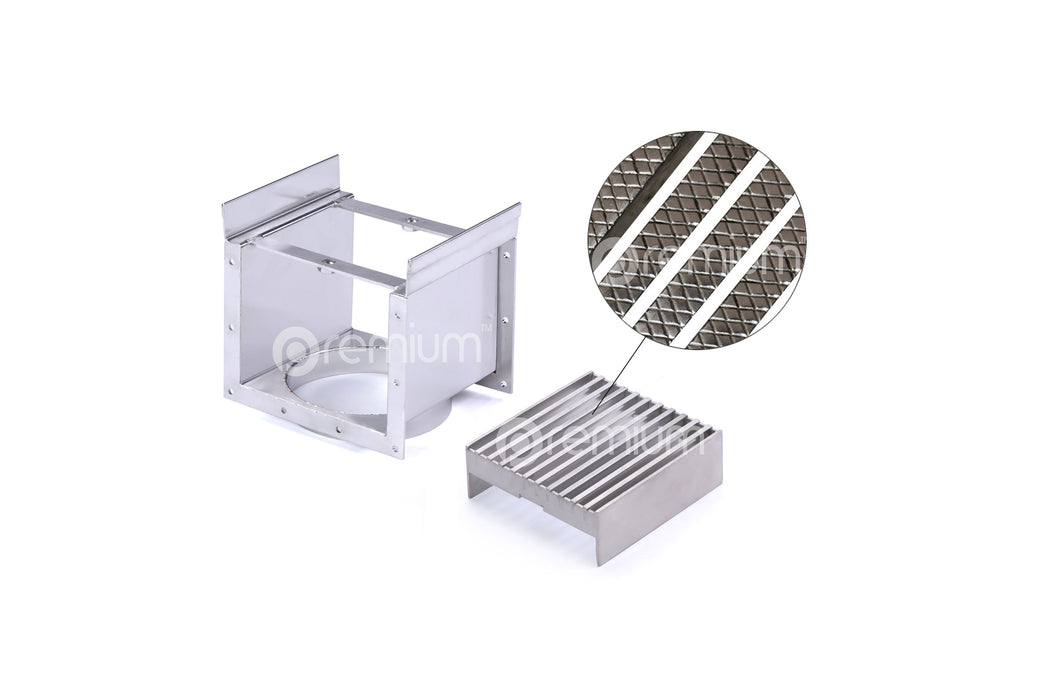 150mm Swimming Pool Anti-Slip Grate & Channel L100mm with Outlet CLC-100150-80SSYC
