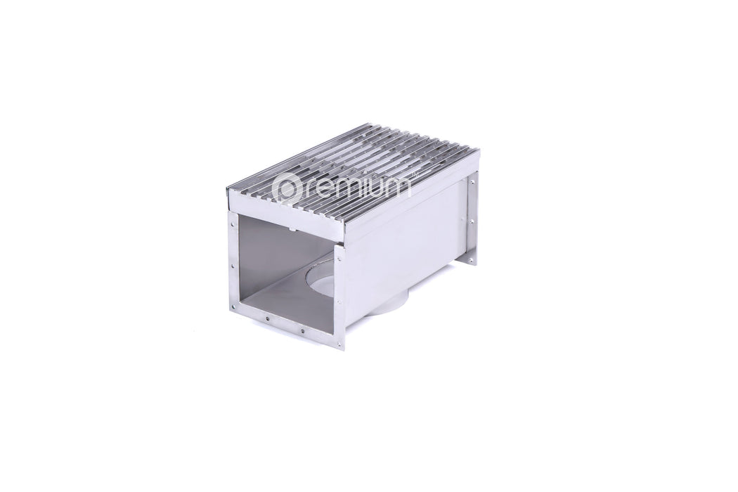 120mm Dimple Grate & Channel L200mm with Outlet CLC-200120-80SSDC