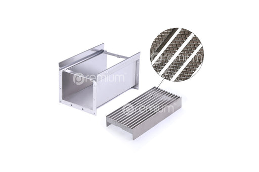 150mm Swimming Pool Anti-Slip Grate & Channel L200mm (No Outlet) CLC-200150-SSYC