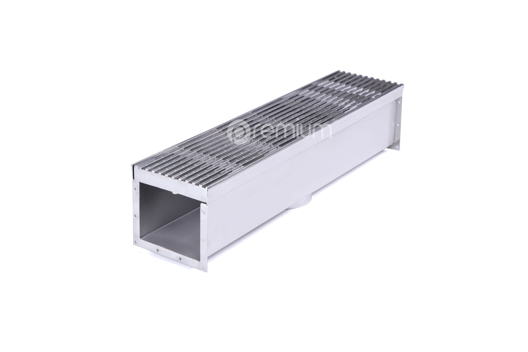 120mm Dimple Grate & Channel L500mm with Outlet CLC-500120-80SSDC