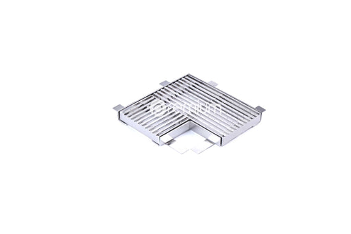 150mm Dimple Grate & Frame Right Angle FAD-150-SSD