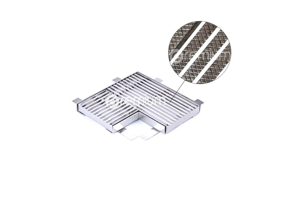 150mm Swimming Pool Anti-Slip Grate & Frame Right Angle FAD-150-SSY